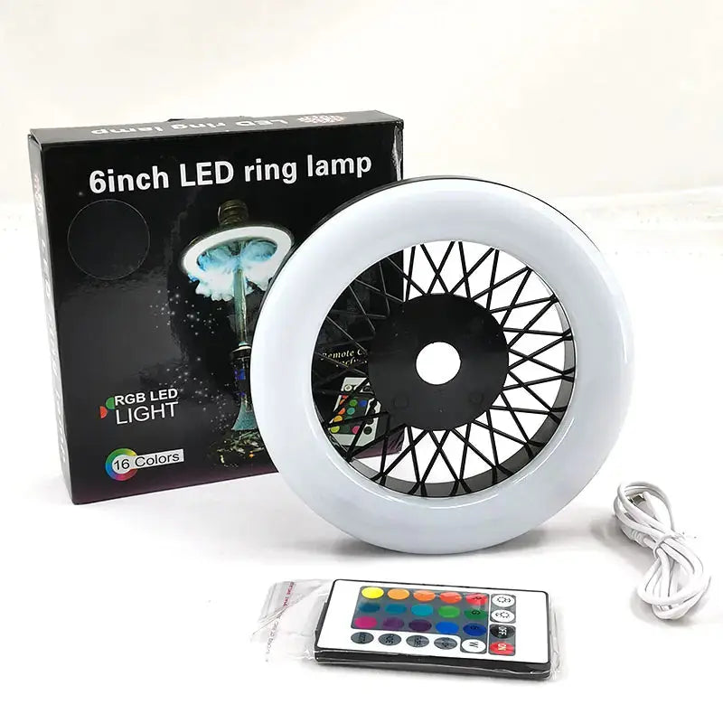 Colorful LED Hookah Ring Lamp GLR SHOPPING