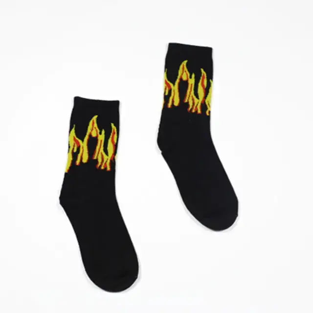 Contrast Flames Socks GLR SHOPPING