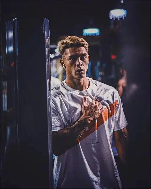 Japan & UK Summer Fitness Sport Running Men's Cotton Short Sleeve T-shirt GLR SHOPPING