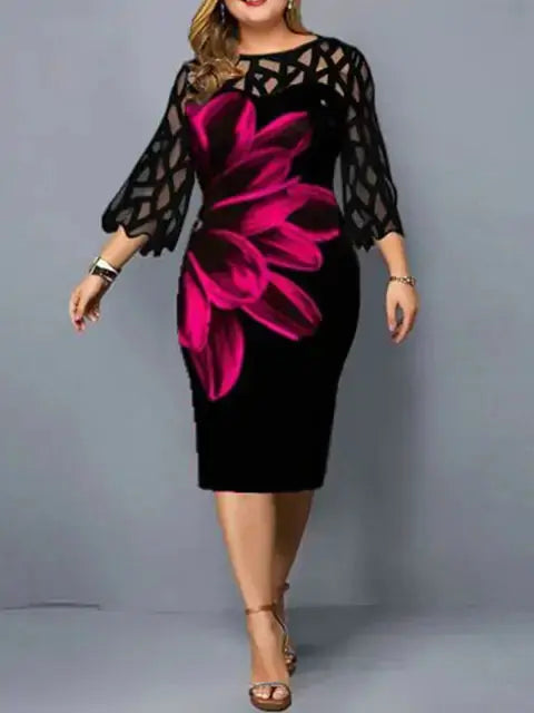Elegant Plus Size Dress GLR SHOPPING