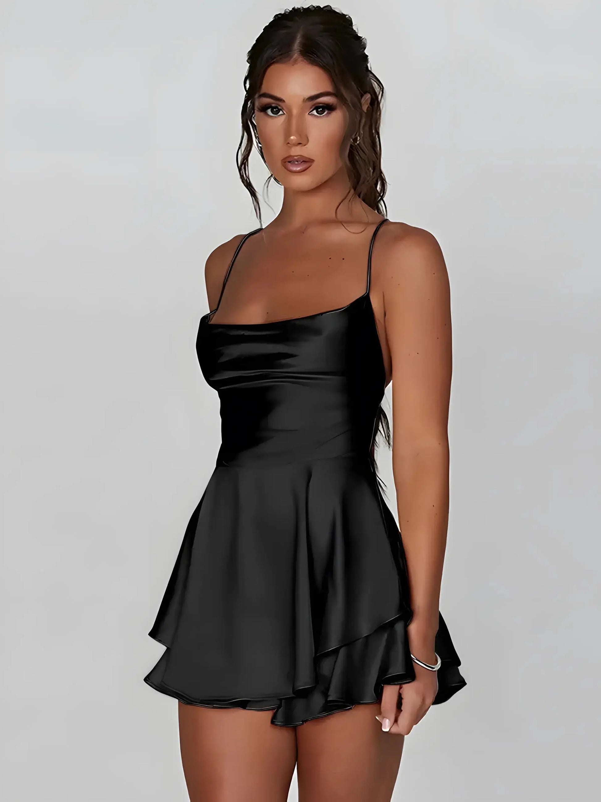 Mini Satin Cami Dress GLR SHOPPING