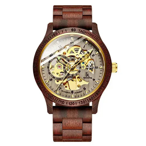 Classic Wooden Men's Mechanical Watch - GLR SHOPPING
