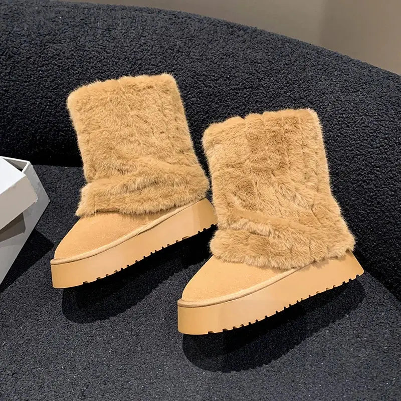 Thick Soled Snow Boots GLR SHOPPING