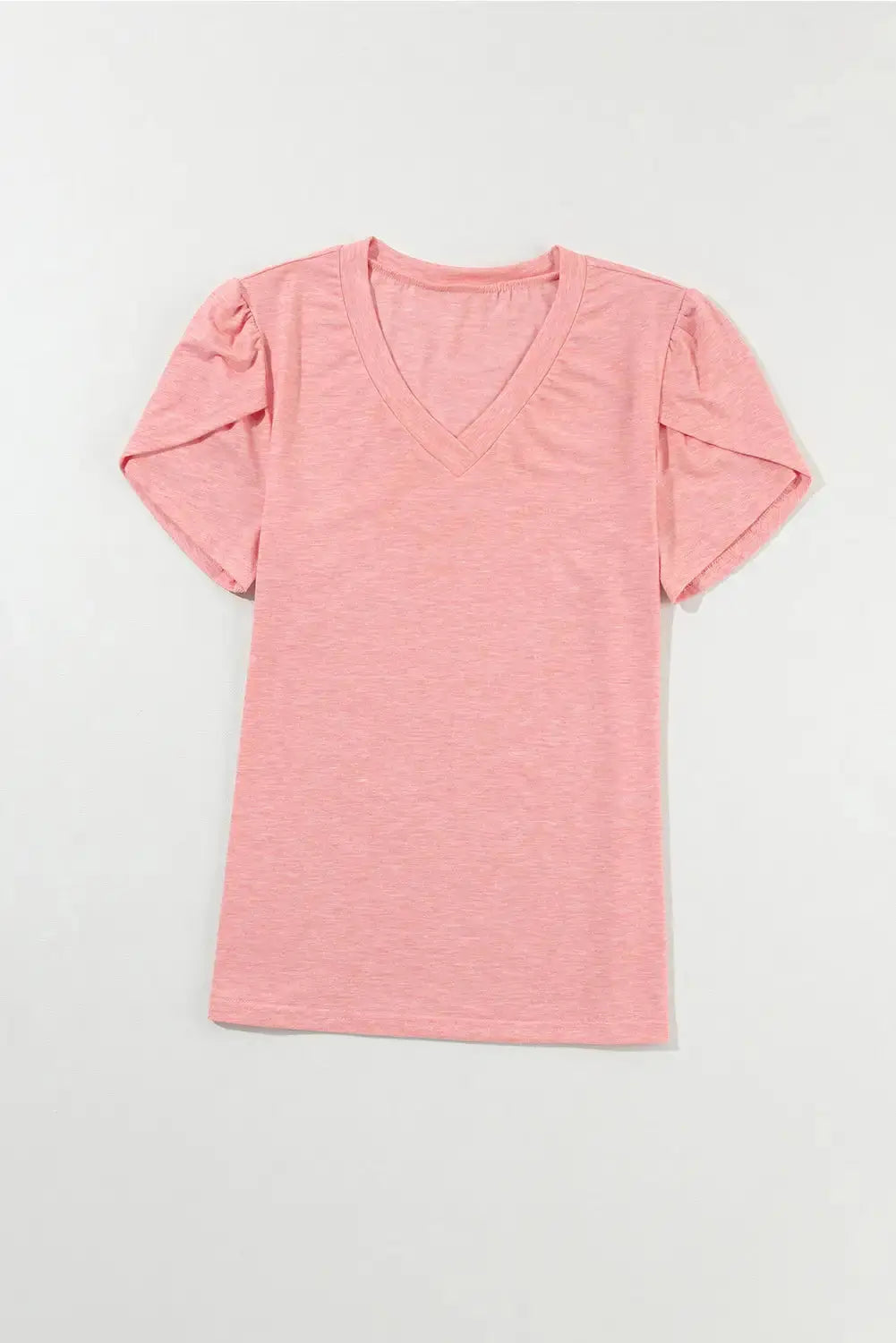 Petal Sleeve V-Neck Tee GLR SHOPPING
