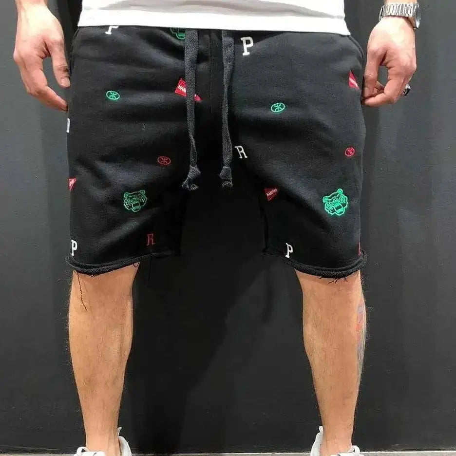 Shorts Atléticos Masculinos de Malha GLR SHOPPING