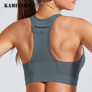 High Elastic Fitness Bra Tops Sports Top Gym Running Padded Athletic Women Clothes GLR SHOPPING