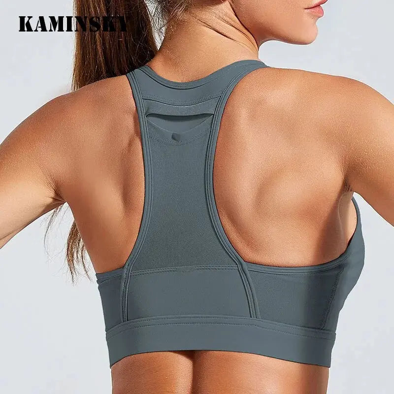 High Elastic Fitness Bra Tops Sports Top Gym Running Padded Athletic Women Clothes GLR SHOPPING