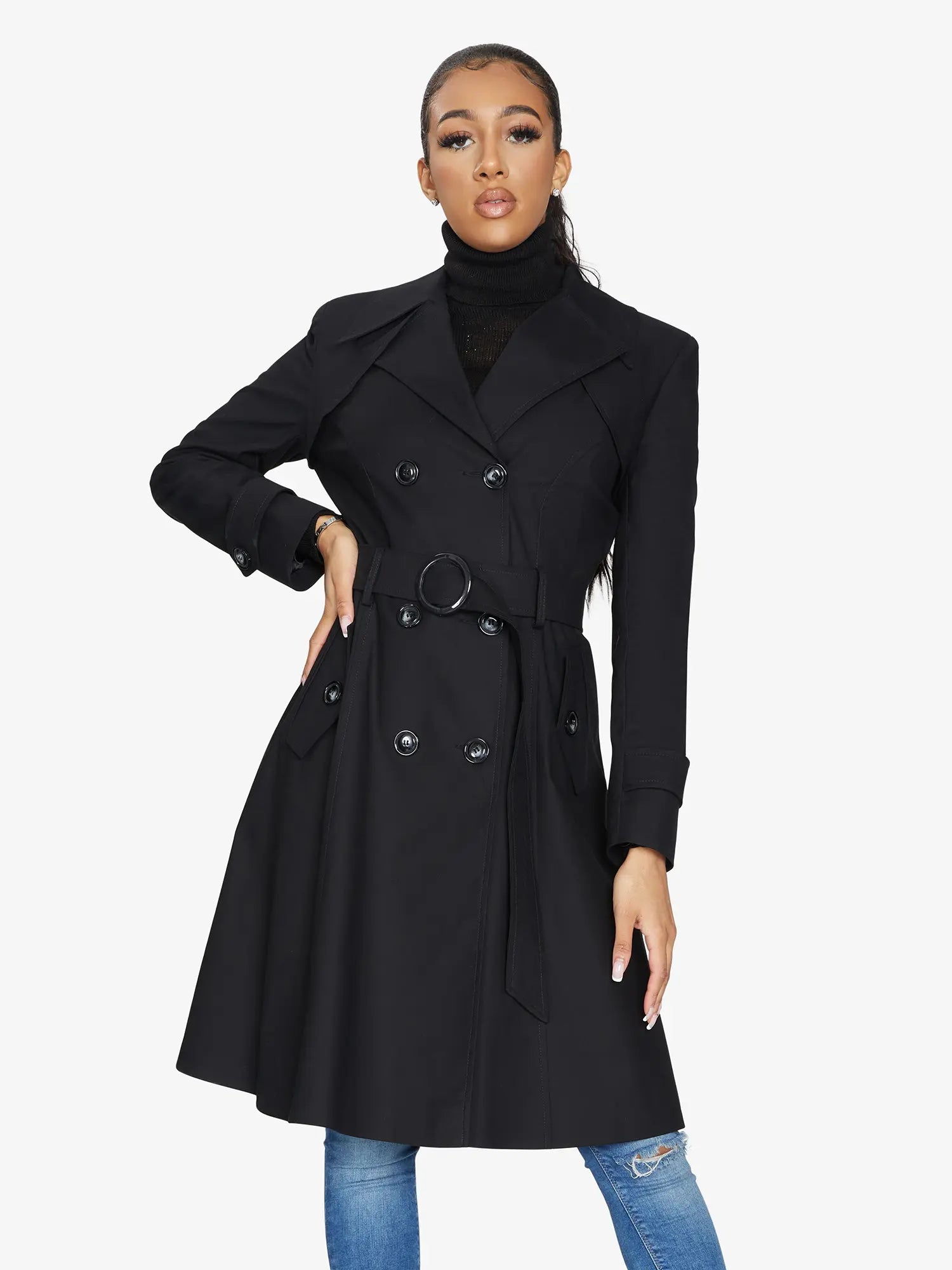 Spring/Summer Double Breasted Trench Mac Coat (1201-SP) - GLR SHOPPING