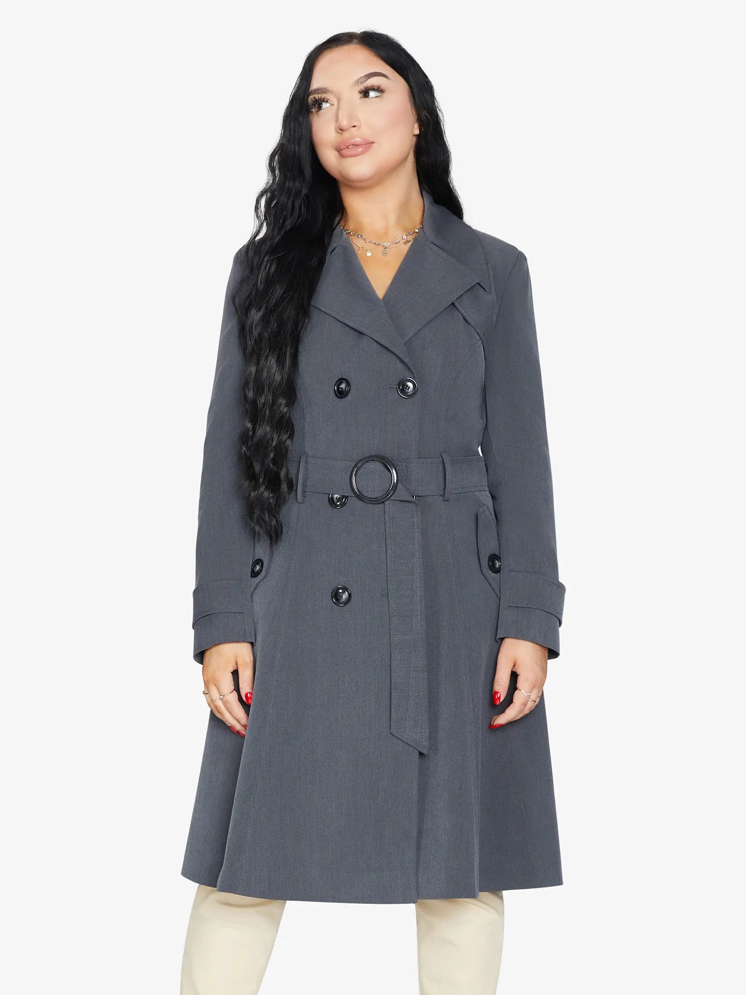 Spring/Summer Double Breasted Trench Mac Coat (1201-SP) - GLR SHOPPING