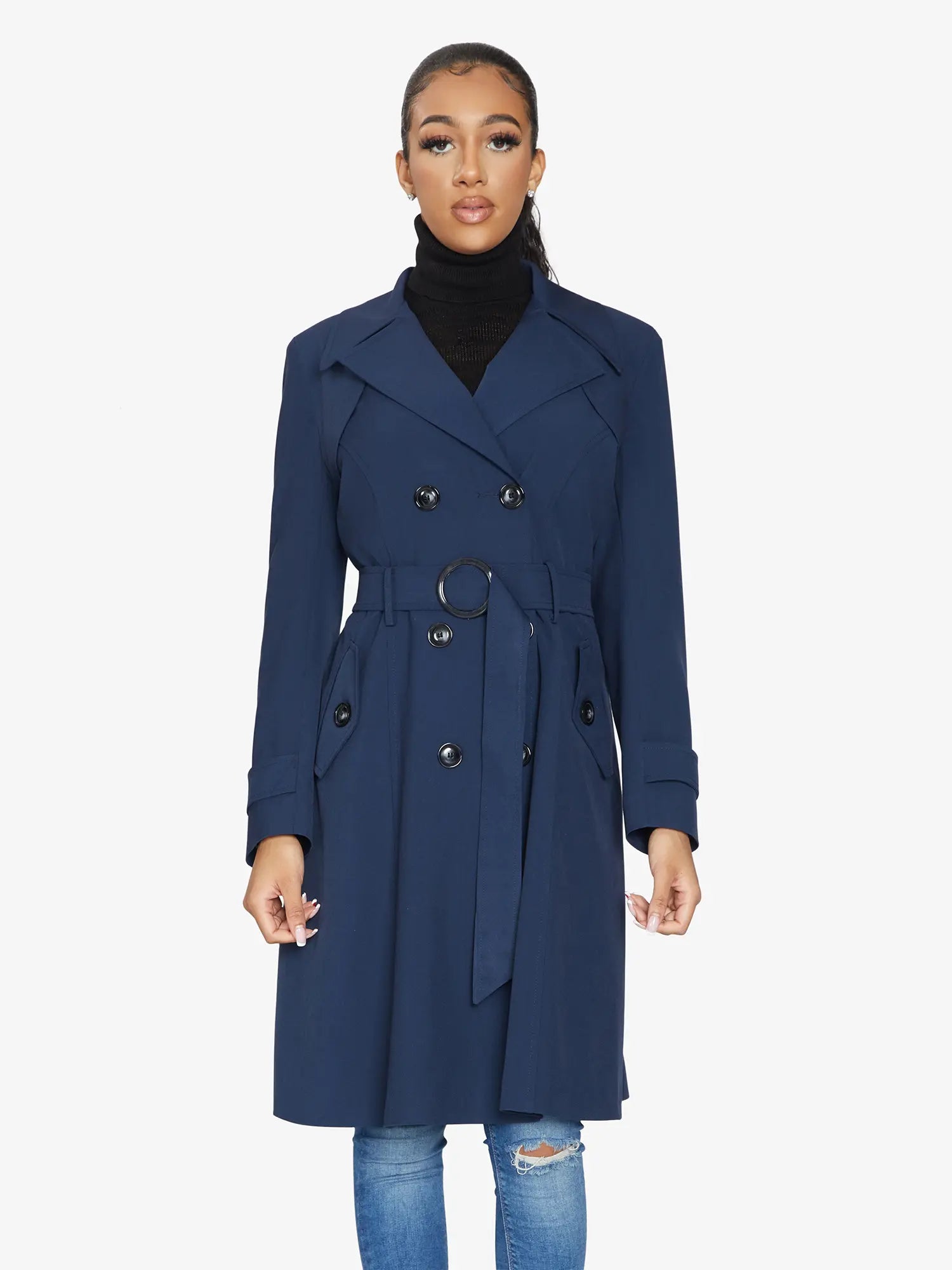 Spring/Summer Double Breasted Trench Mac Coat (1201-SP) - GLR SHOPPING