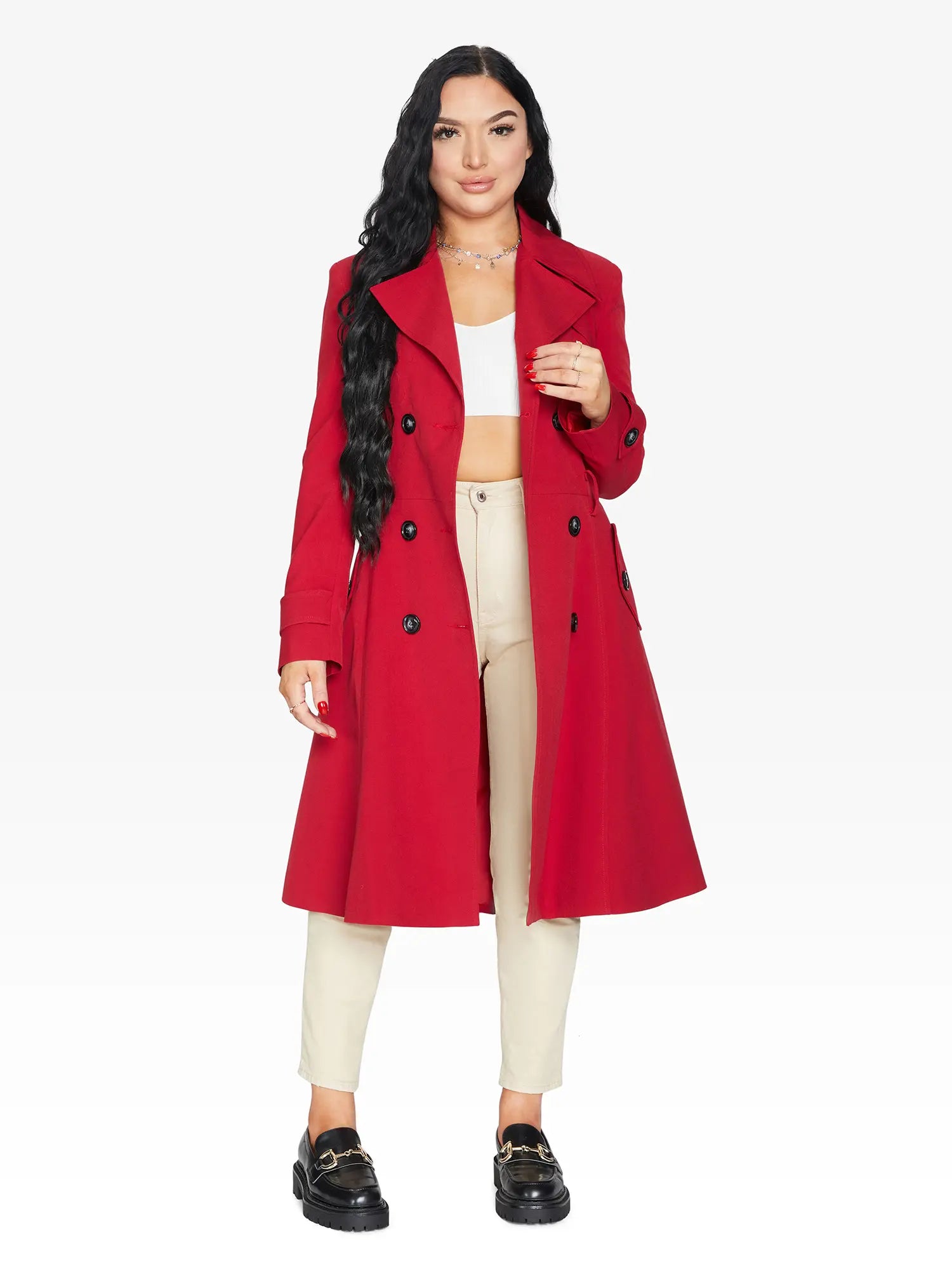 Spring/Summer Double Breasted Trench Mac Coat (1201-SP) - GLR SHOPPING