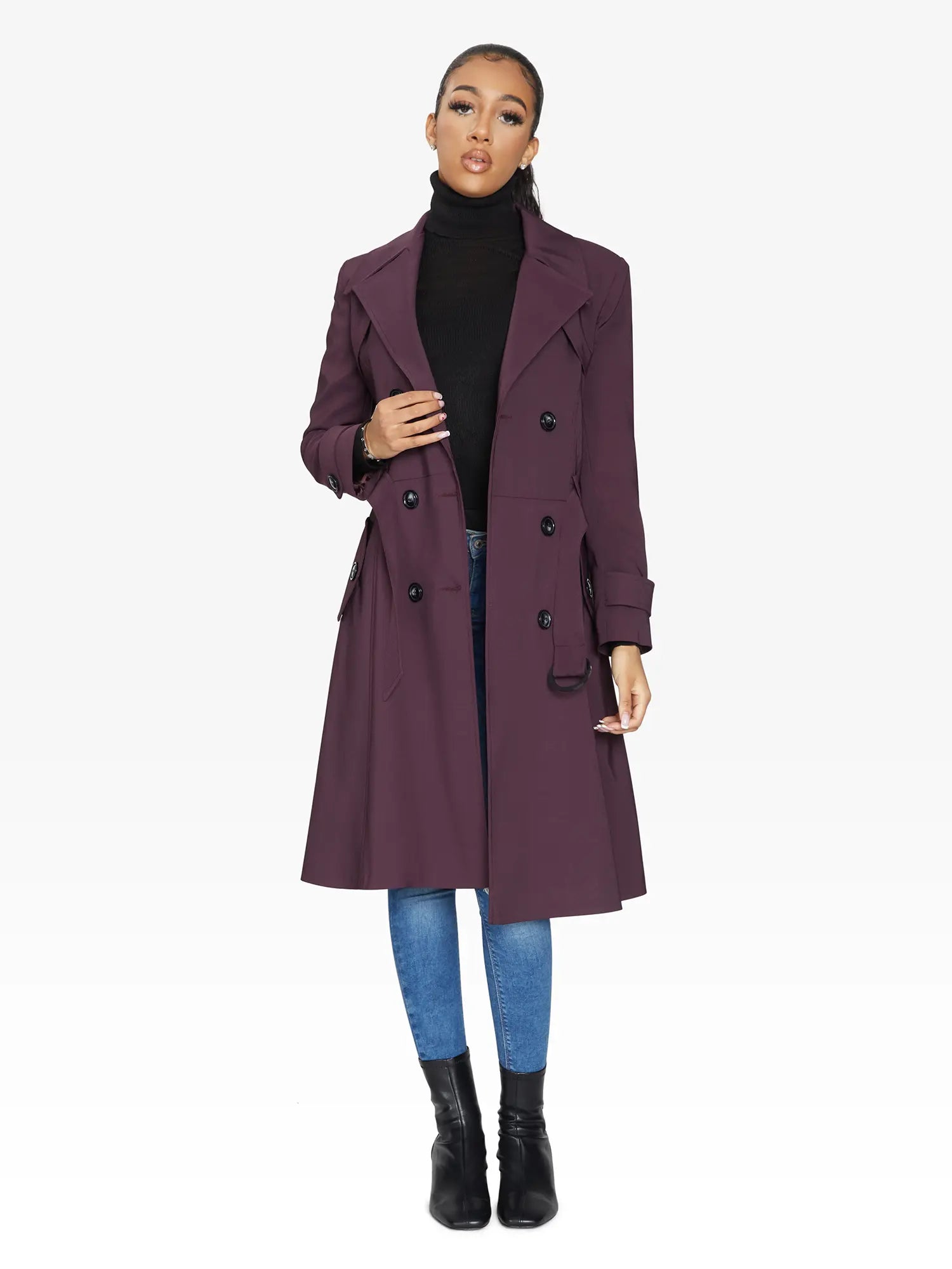 Spring/Summer Double Breasted Trench Mac Coat (1201-SP) - GLR SHOPPING