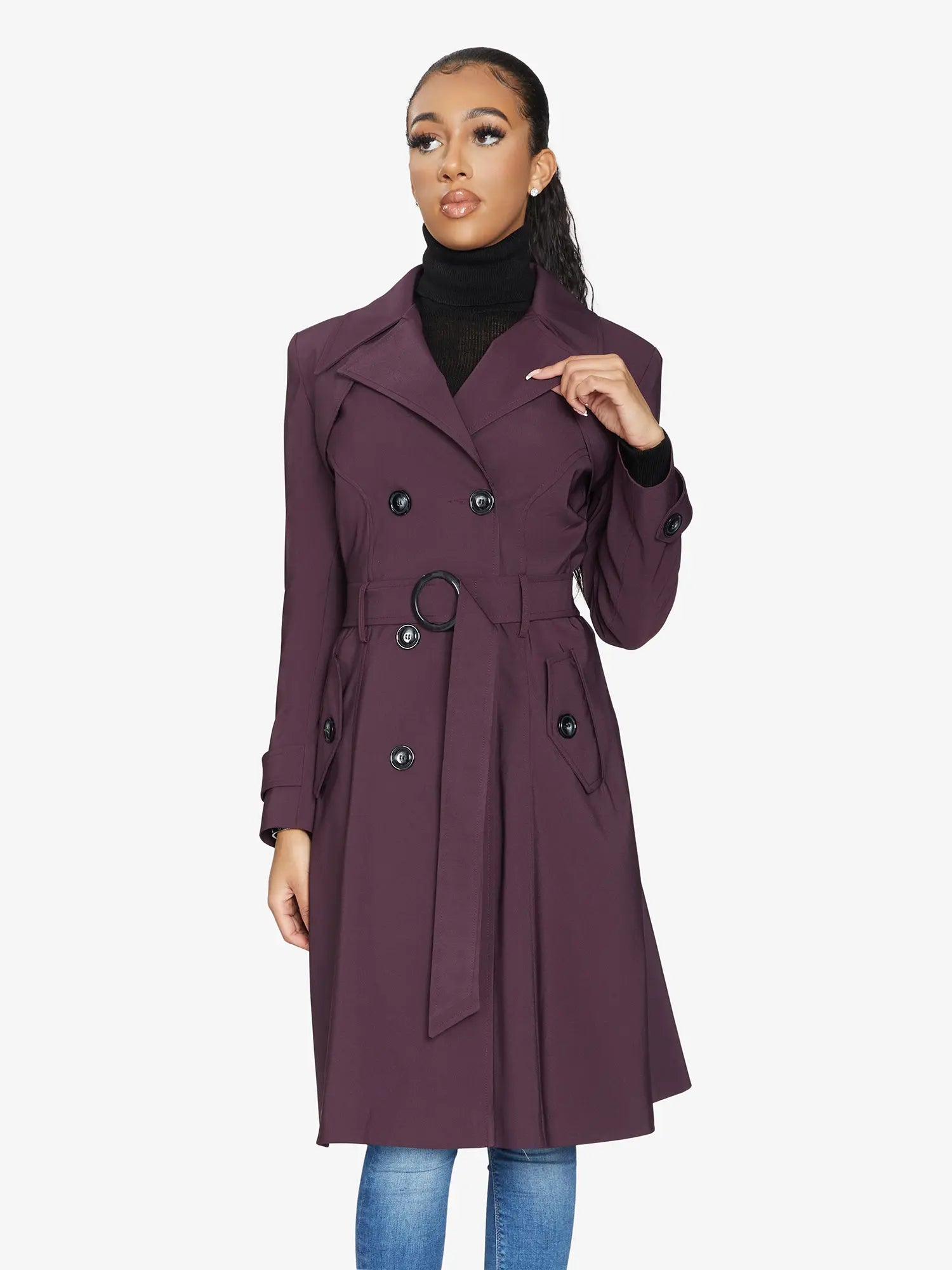 Spring/Summer Double Breasted Trench Mac Coat (1201-SP) - GLR SHOPPING