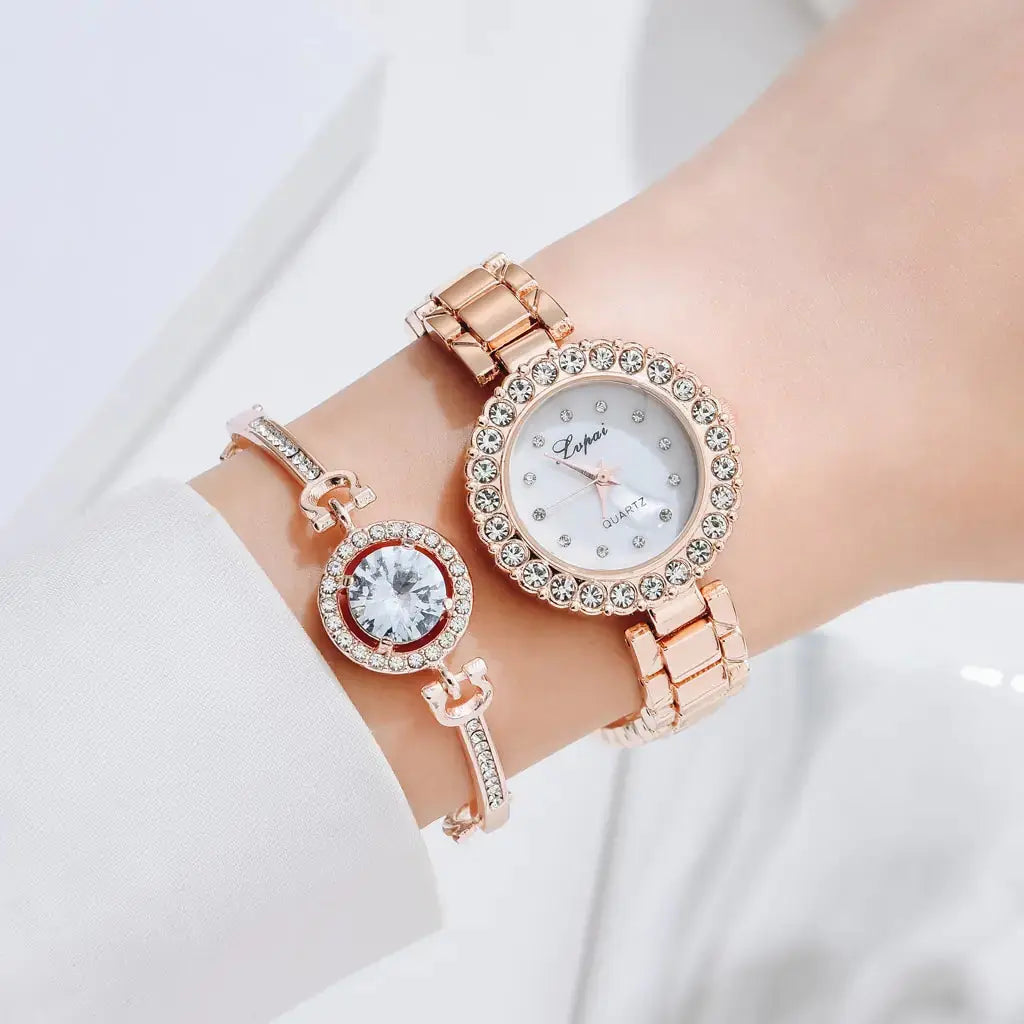 Crystal Watch Set - GLR SHOPPING