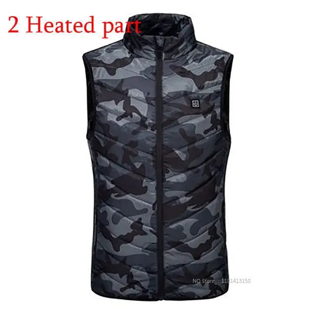 Camouflage Heating Vest - GLR SHOPPING