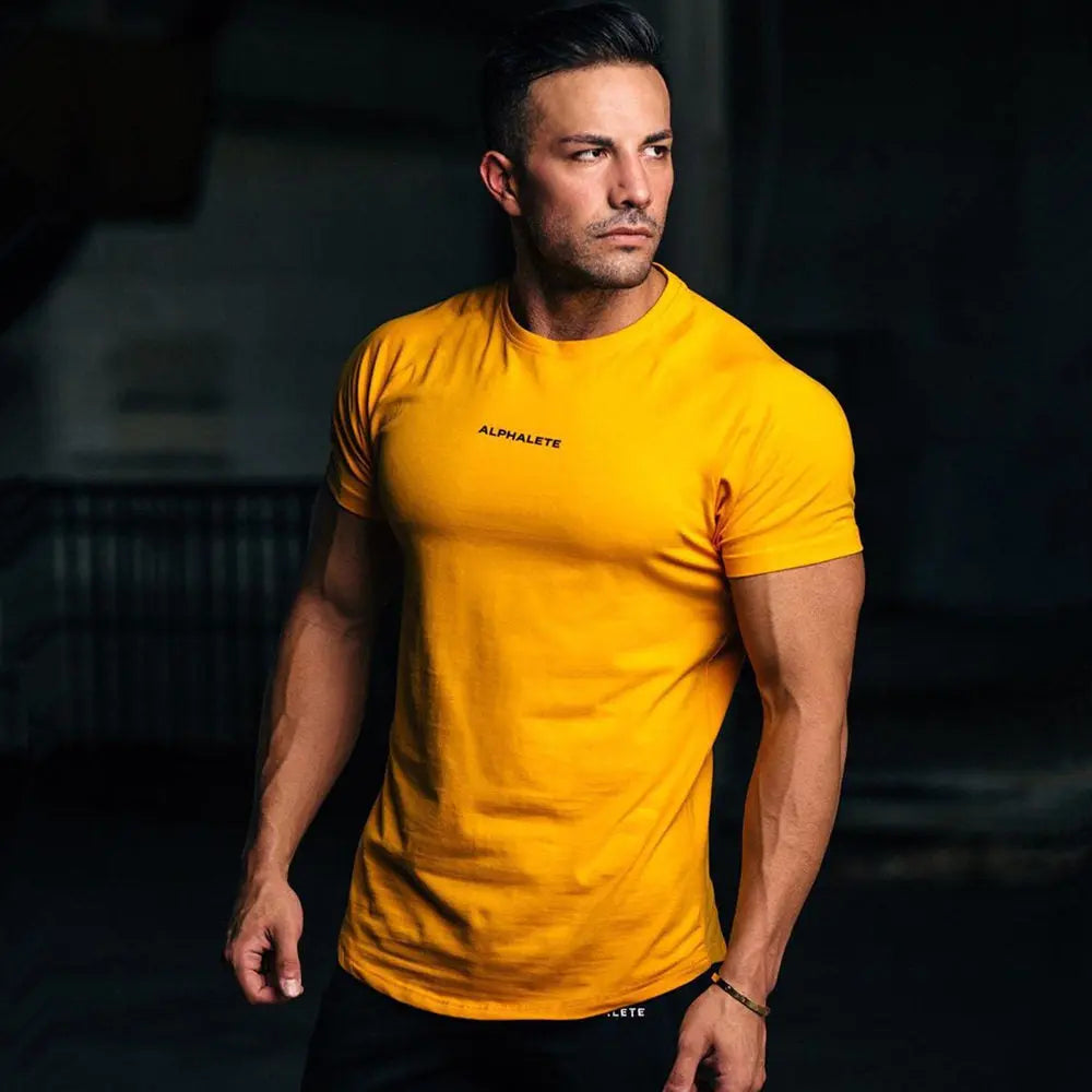 Men Fitted Gym T-Shirt - GLR SHOPPING