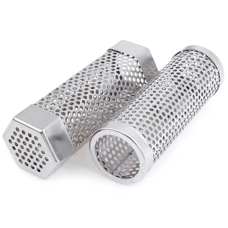 BBQ Stainless Steel  Perforated Mesh Smoker Tube - GLR SHOPPING