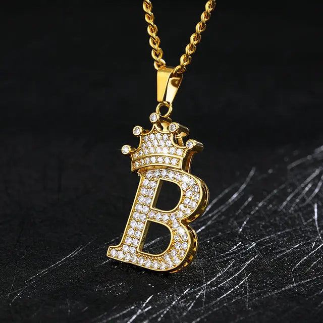 Zircon Alphabet Necklace - GLR SHOPPING