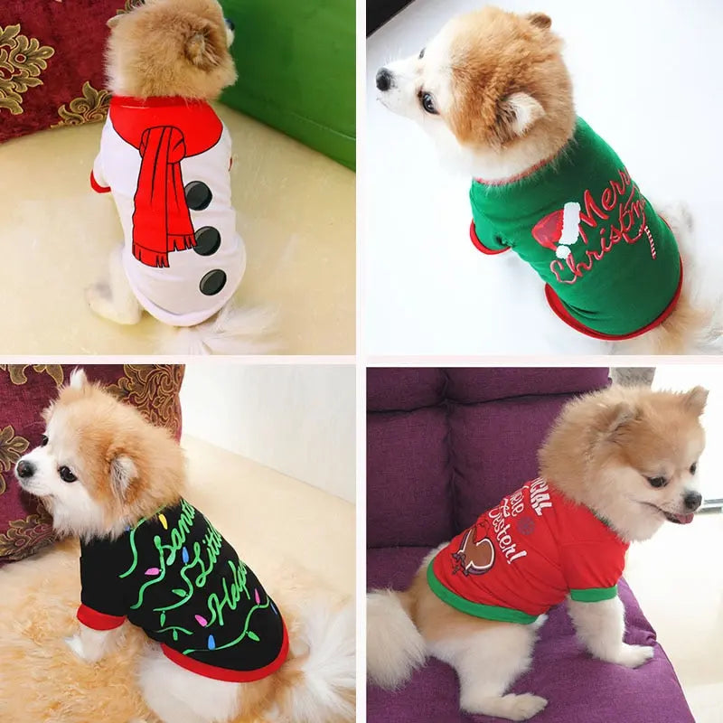 Cotton Christmas Pet Clothes - GLR SHOPPING