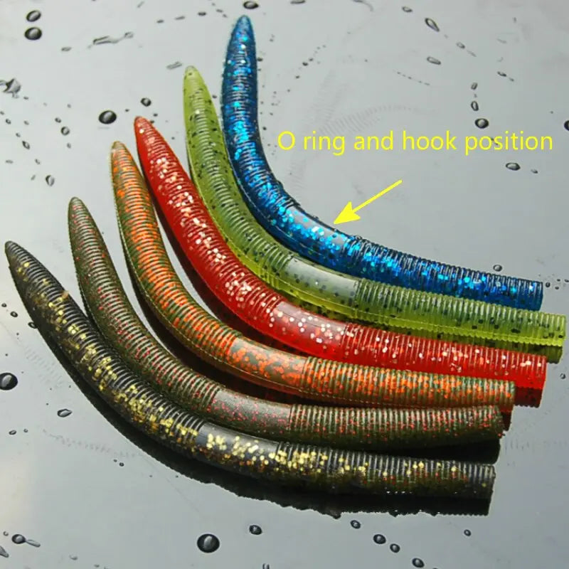 Soft Plastic Worm fishing Bait - GLR SHOPPING