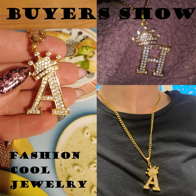 Zircon Alphabet Necklace - GLR SHOPPING