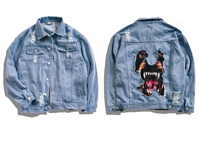 Dog Patch Denim Jacket - GLR SHOPPING