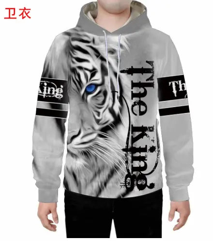 Lion - White Tiger Hoodies - GLR SHOPPING
