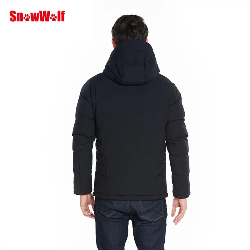 Men Winter Outdoor USB Infrared Heating Hooded Jacket - GLR SHOPPING