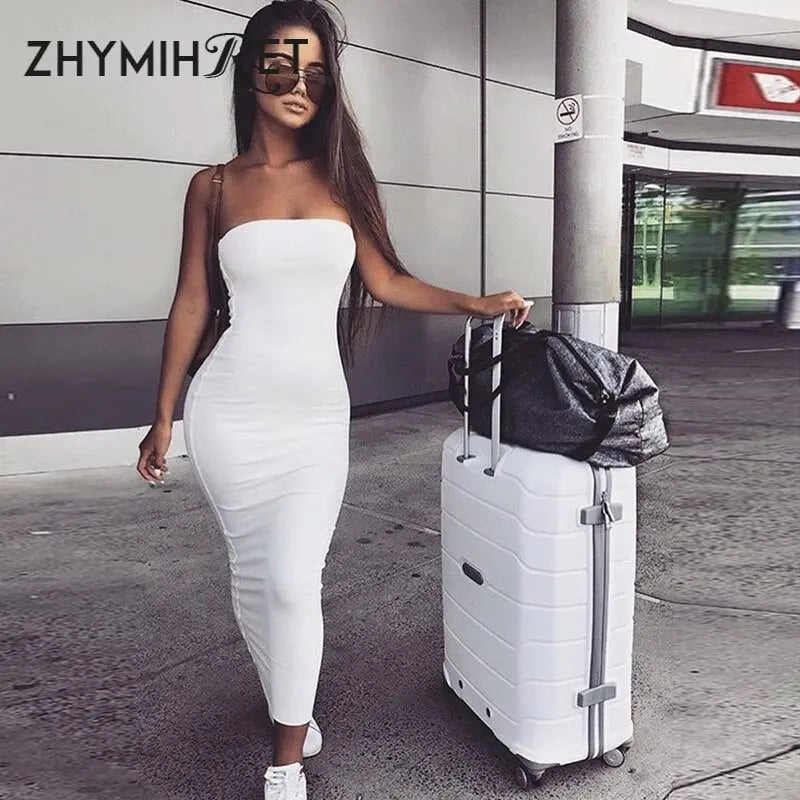 Strapless Long Elegant Dress - GLR SHOPPING