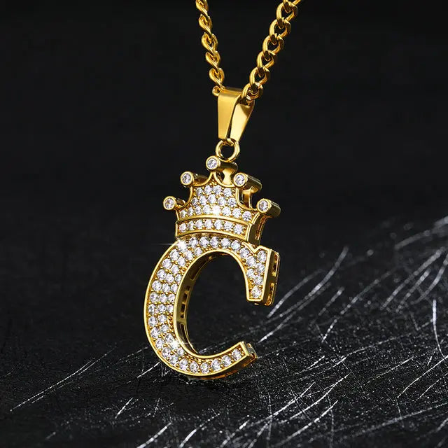 Zircon Alphabet Necklace - GLR SHOPPING