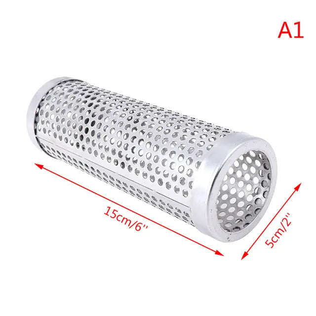 BBQ Stainless Steel  Perforated Mesh Smoker Tube - GLR SHOPPING