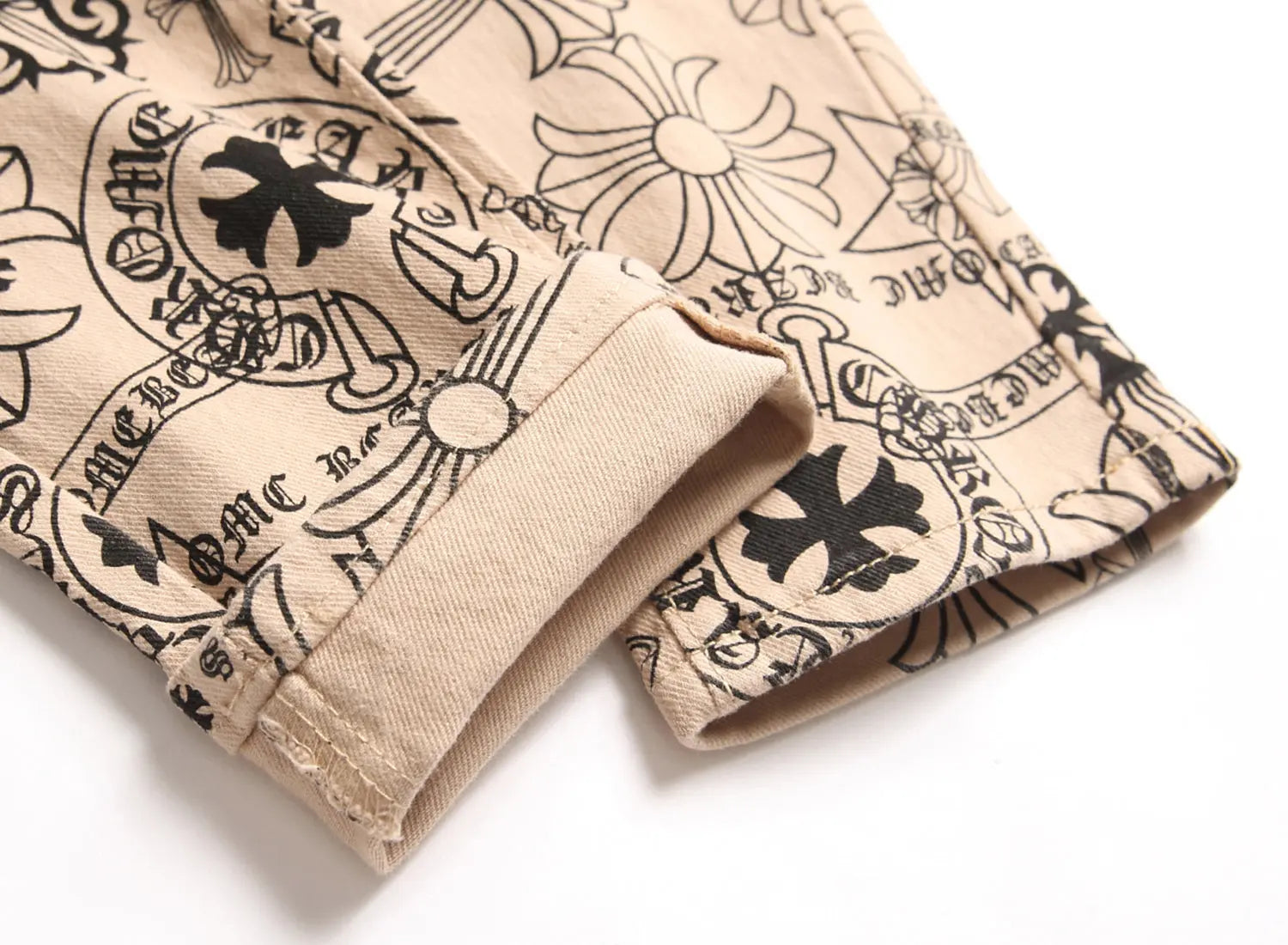 Men Khaki Denim Skinny Jeans - GLR SHOPPING