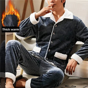 Mens Coral Fleece Sleepwear Pajamas - GLR SHOPPING