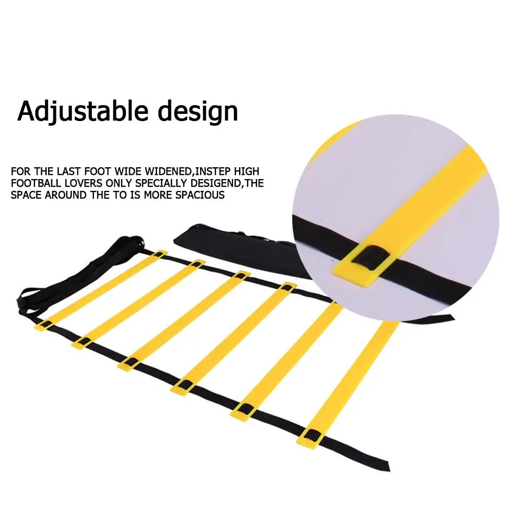 Outdoor Indoor Adjustable Agility Training Ladder for Fitness - GLR SHOPPING