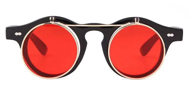 Round Flip Up Sunglasses - GLR SHOPPING