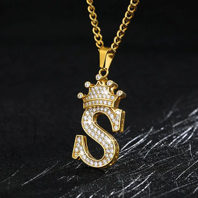 Zircon Alphabet Necklace - GLR SHOPPING