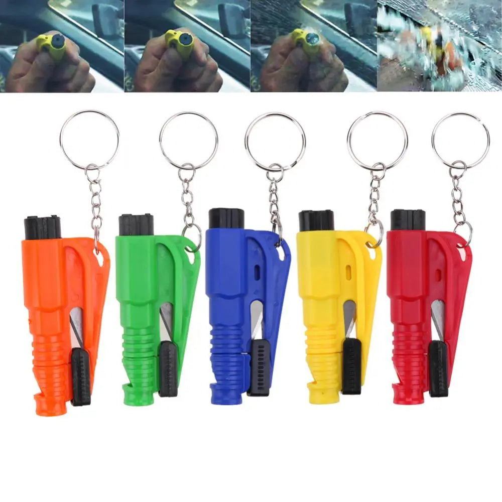 Emergency Mini Safety Hammer Auto Car Window Glass Breaker Keychain - GLR SHOPPING