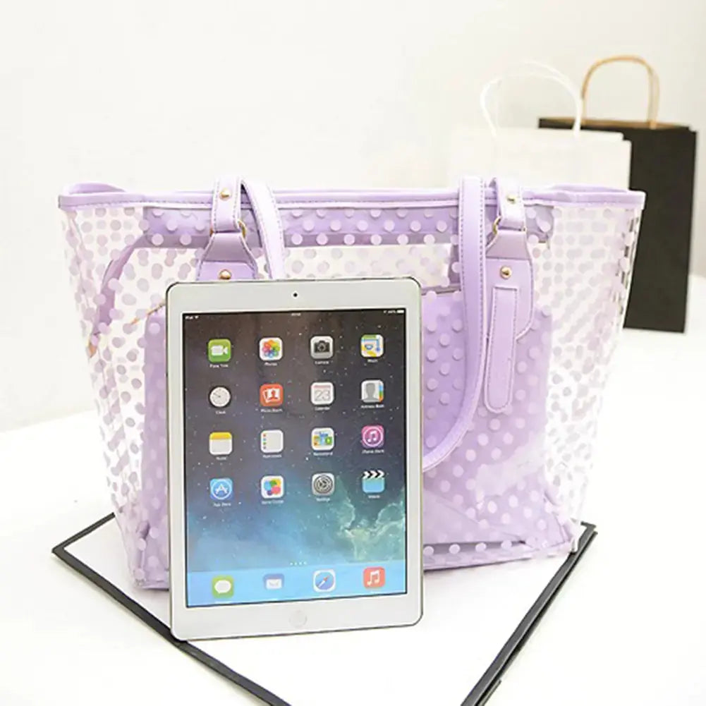 Candy Color Transparent Handbag - GLR SHOPPING