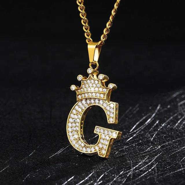 Zircon Alphabet Necklace - GLR SHOPPING