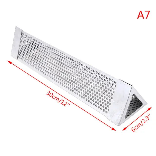 BBQ Stainless Steel  Perforated Mesh Smoker Tube - GLR SHOPPING