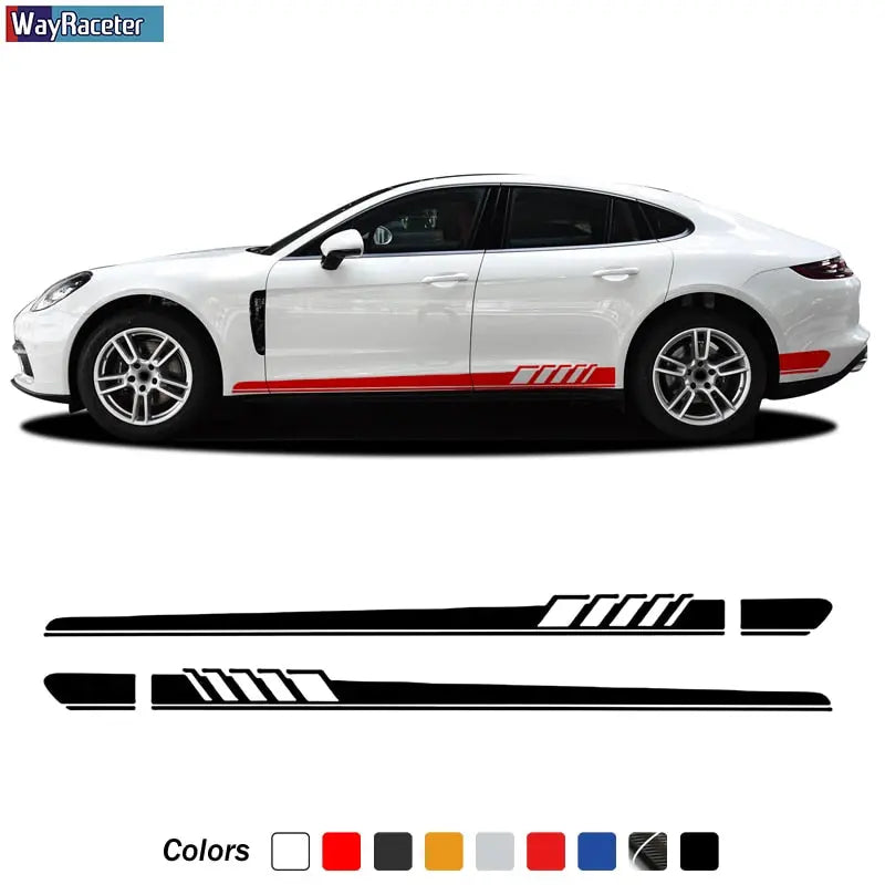 Car Door Side Stripes Skirt Sticker - GLR SHOPPING