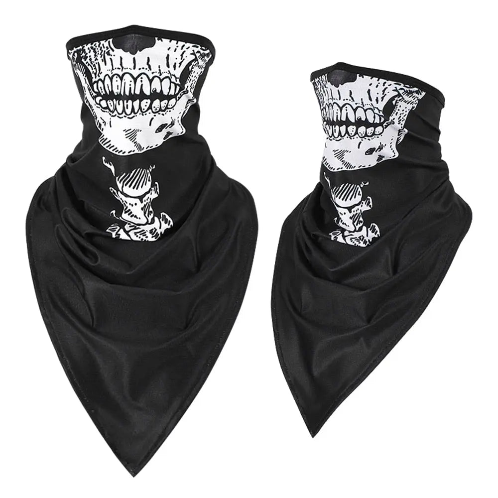Men Girl Breathable Sport Red Skull Bandana Scary Face Ski Triangle Scarf Fishing Hiking Running Neck Gaiter Cover Headband Thin - GLR SHOPPING