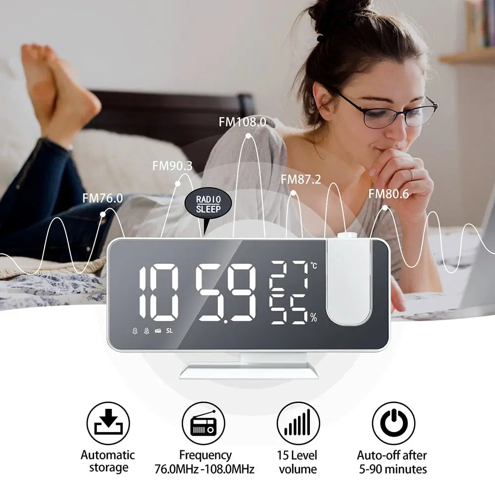 LED Digital Projection Clock - GLR SHOPPING