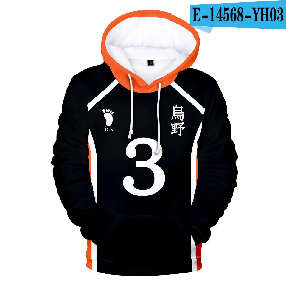 Young manga Harajuku Hooded Sweatshirt 2023 Haikyuu!! Cool Fashion 3D Sawamura Daichi  Adult Kids Pullovers Hoodies Sweatshirts - GLR SHOPPING