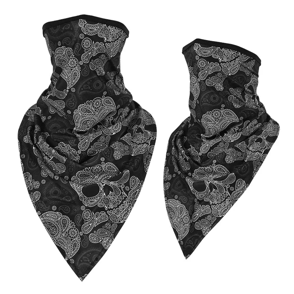 Men Girl Breathable Sport Red Skull Bandana Scary Face Ski Triangle Scarf Fishing Hiking Running Neck Gaiter Cover Headband Thin - GLR SHOPPING