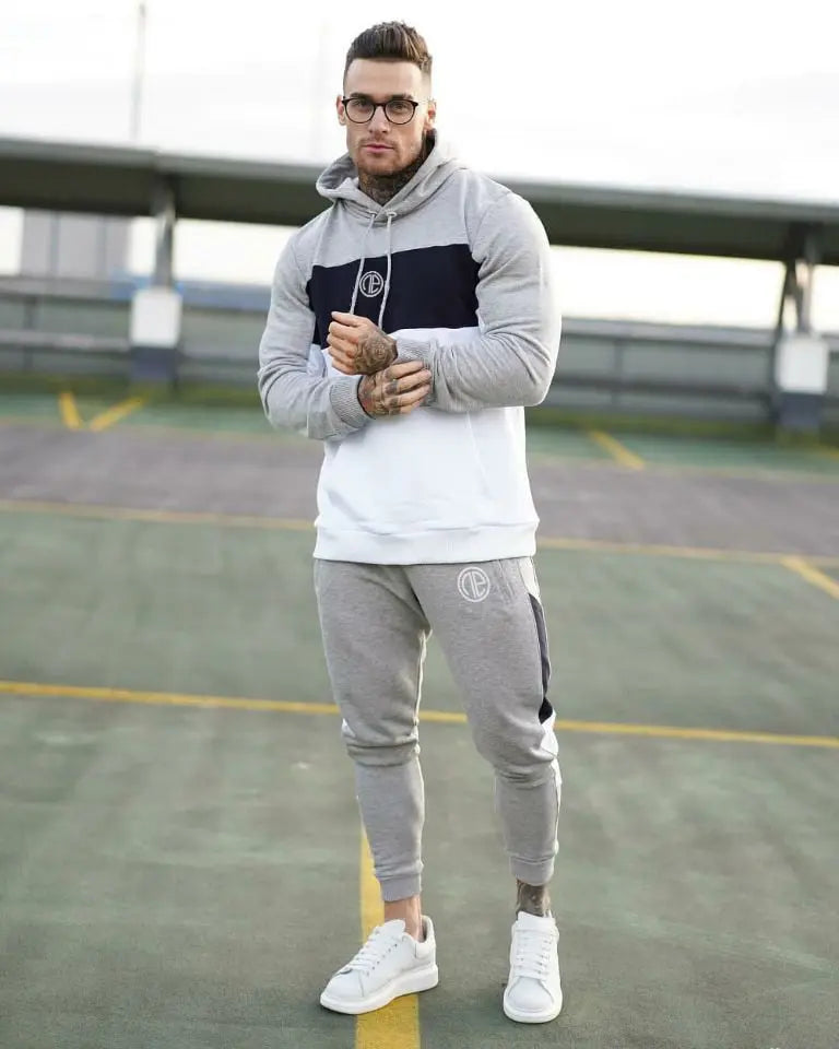 Mens Tracksuits 2020 Cotton Casual Hoodie Set Autumn Male Sweatshirt Clothes For Men - GLR SHOPPING