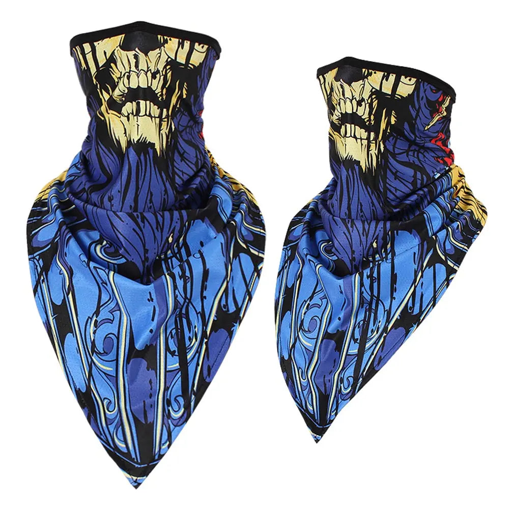 Men Girl Breathable Sport Red Skull Bandana Scary Face Ski Triangle Scarf Fishing Hiking Running Neck Gaiter Cover Headband Thin - GLR SHOPPING