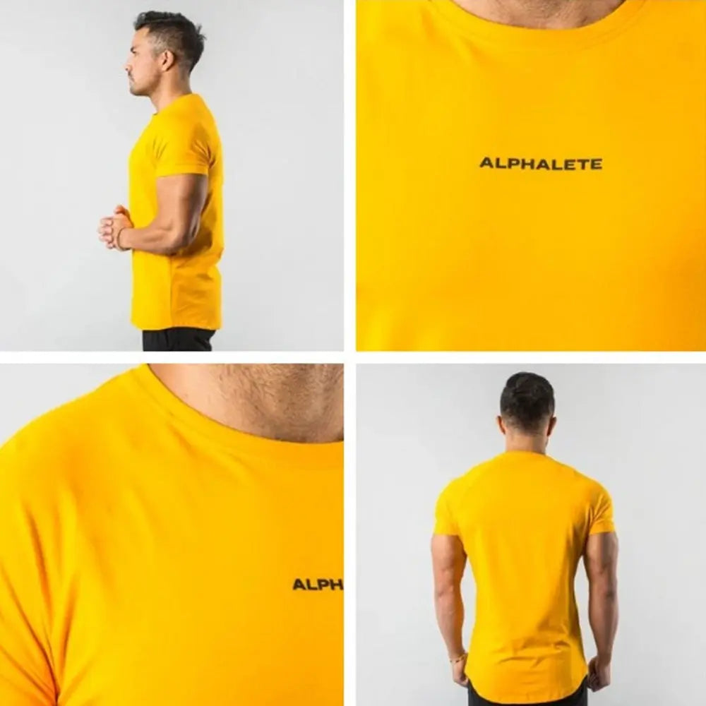 Men Fitted Gym T-Shirt - GLR SHOPPING
