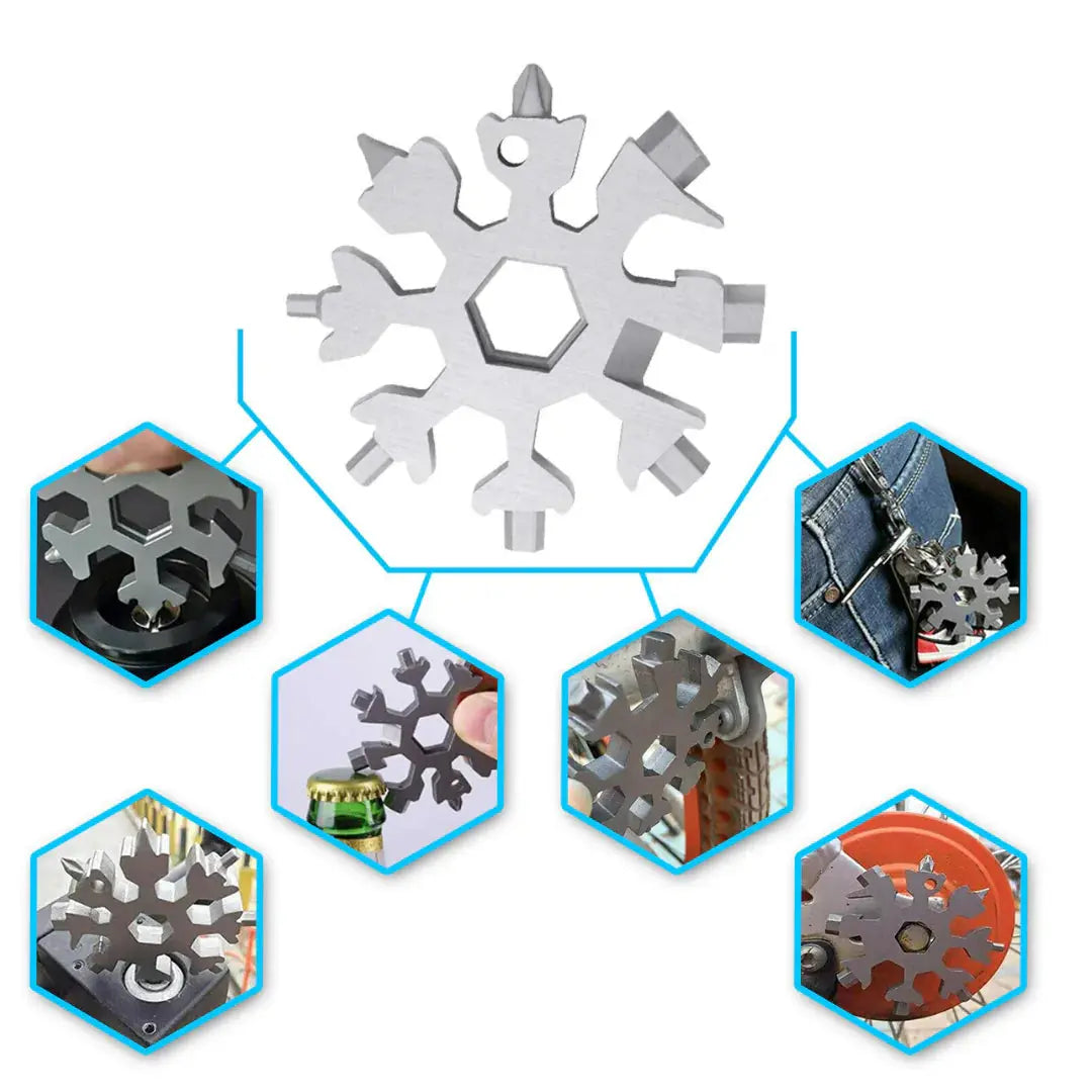 18 in 1 Portable Snowflake Multi Tool - GLR SHOPPING