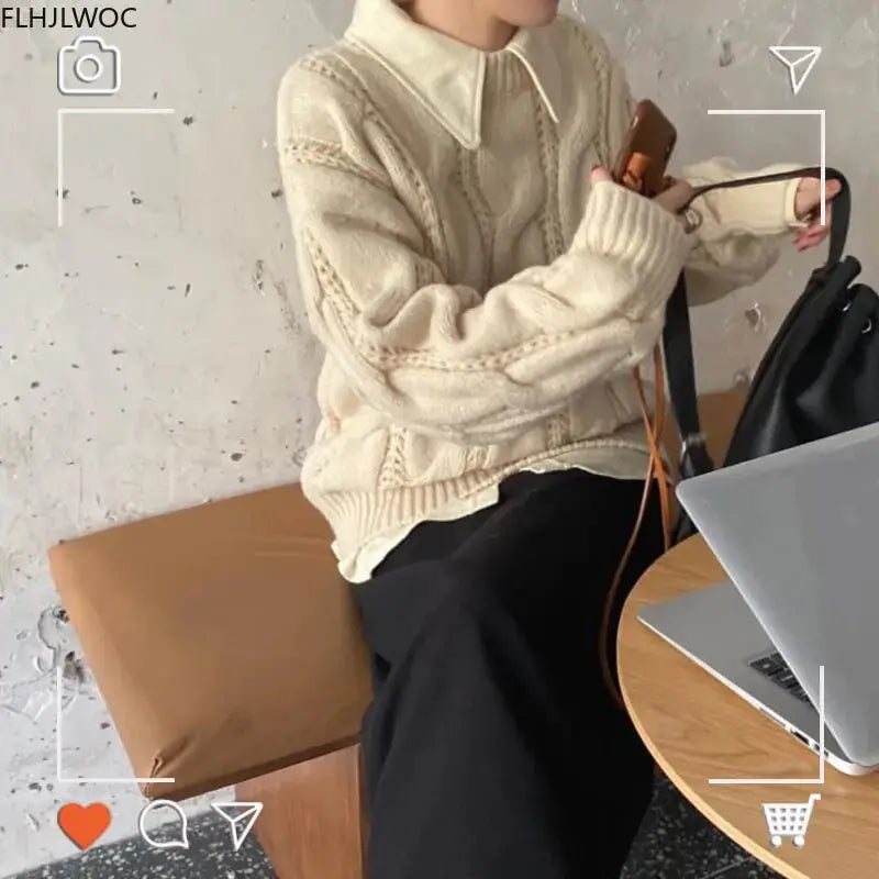 Women Fashion Knitted Pullovers Sweaters - GLR SHOPPING